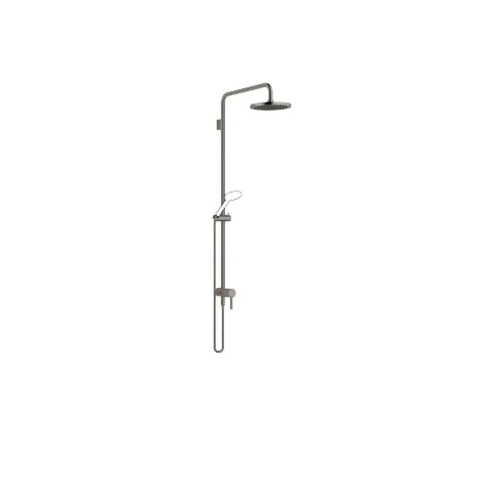 DORNBRACHT Shower Pipe mit Brause-Einhandbatterie SERIENSPEZIFISCH 36112970 Dark Platinum gebürstet, 36112970-99 Galeriebild 1